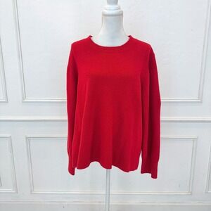 J. Crew Extra‎ Soft Red Crew Neck Sweater 3X